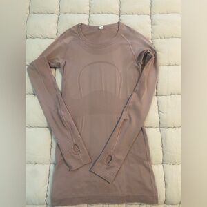 lululemon athletica Long-Sleeve Seamless Crew in Mauve Taupe